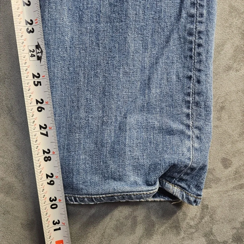 Citizens of Humanity Core Slim Straight Mens Blue Distressed Jeans Size 34